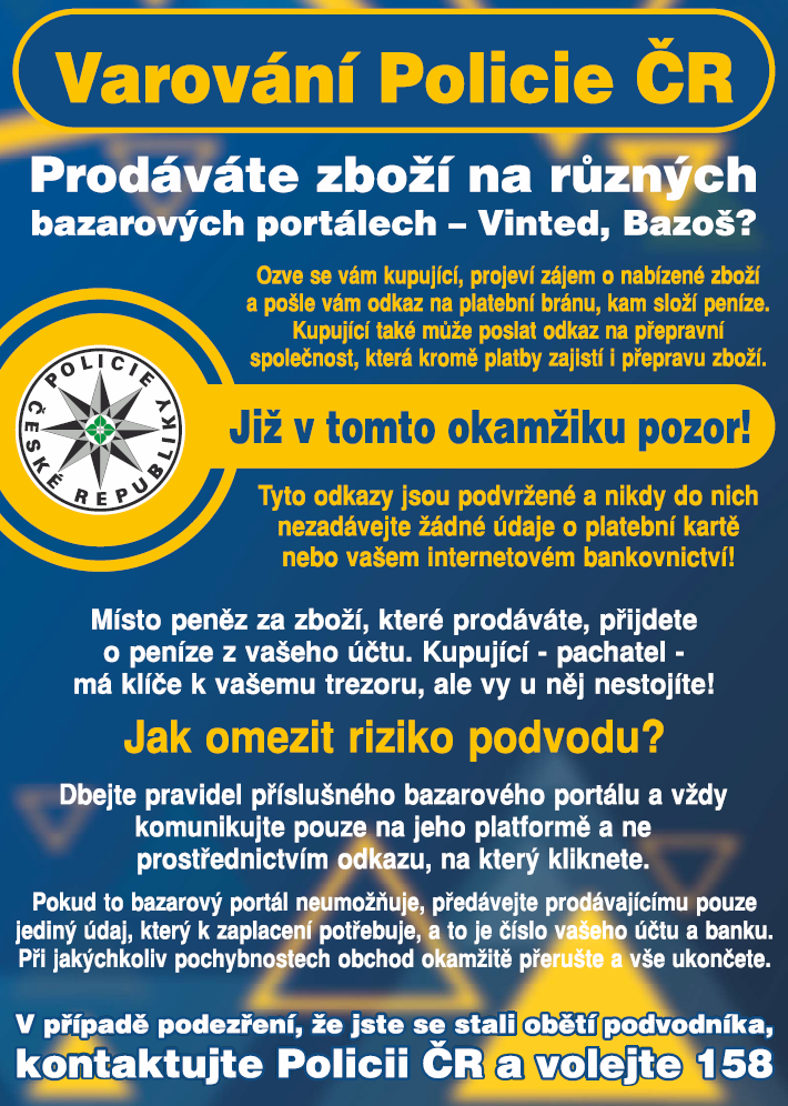 Varování Policie ČR